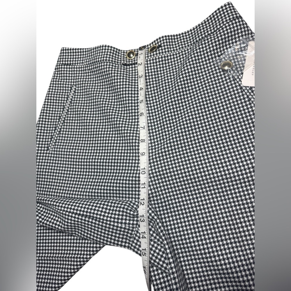 NWT Maeve Tailored Culotte Shorts Houndstooth Black White Size 8 - Picture 12 of 15